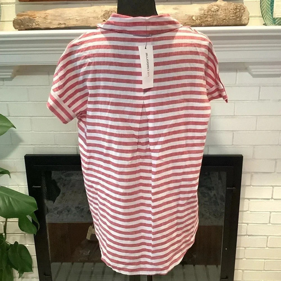 #300 NWT Super Soft Liz Claiborne Linen Top Size Small. Oversized - Picture 6 of 8